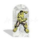 Supper Hero Avengers Spiderman Theme Happy Birthday Party Arch Backdrop Wall Cloth Cover